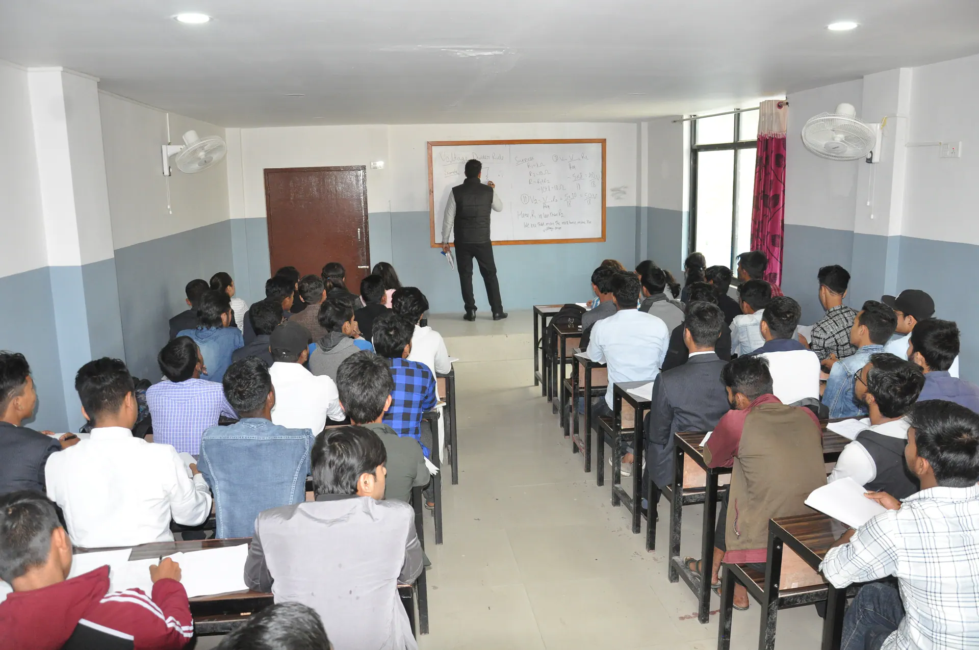 Engineering students during a lecture