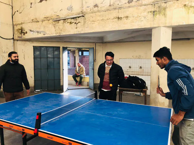 Indoor table tennis